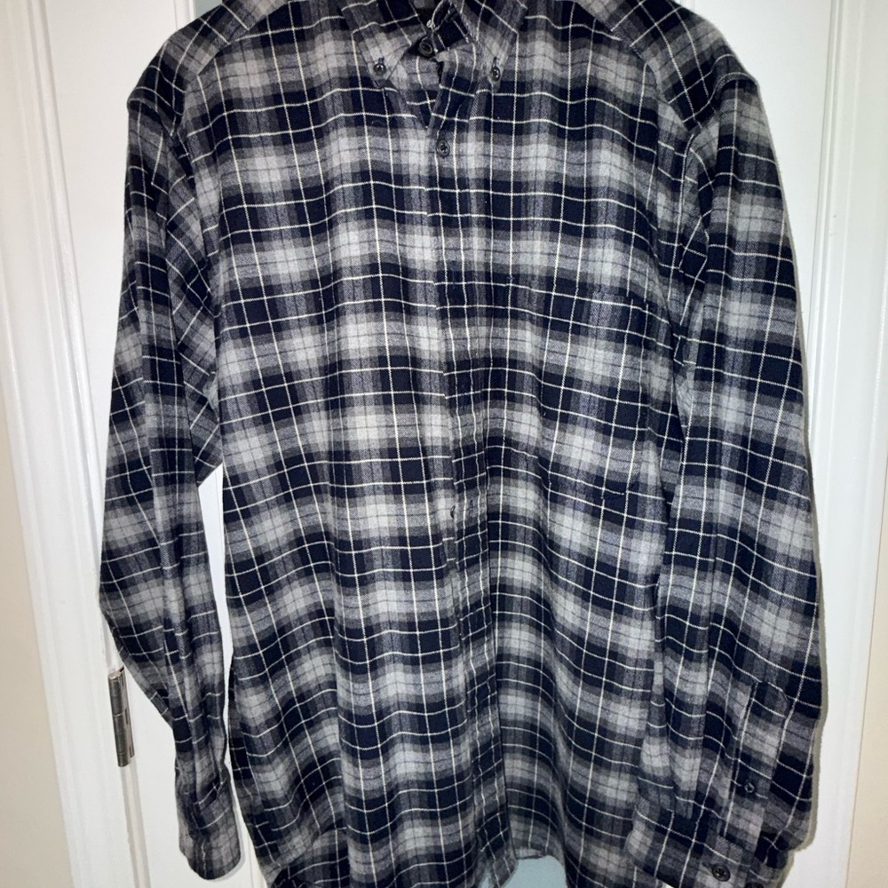 Eddie Bauer Vintage Thick Plaid Shirt